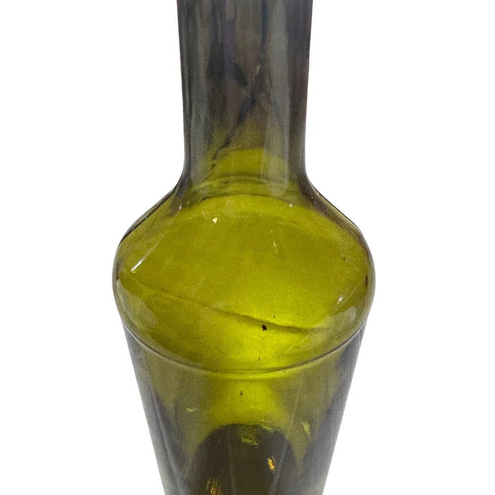Glass Bottle Olive Green